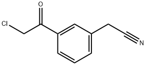 Benzeneacetonitrile, 3-(chloroacetyl)- (9CI) Structure