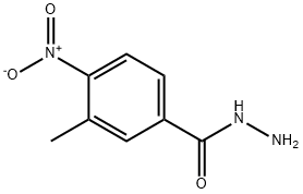 3-甲基-4-硝基苯-1-碳酰肼, 72198-83-5, 结构式