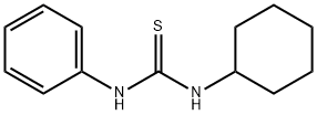 1-シクロヘキシル-3-フェニルチオ尿素 化学構造式