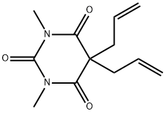 1,3-Dimethyl-5,5-diallylhexahydropyrimidine-2,4,6-trione Struktur