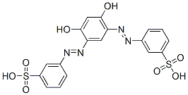 3,3'-[(4,6-Dihydroxy-1,3-phenylene)bis(azo)]bisbenzenesulfonic acid Struktur