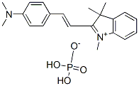 2-[2-[4-(dimethylamino)phenyl]vinyl]-1,3,3-trimethyl-3H-indolium dihydrogen phosphate Structure