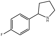 2-(4-フルオロフェニル)ピロリジン 化学構造式