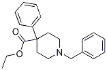 ethyl 1-benzyl-4-phenylpiperidine-4-carboxylate Struktur