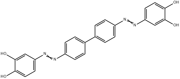 4,4'-[[1,1'-Biphenyl]-4,4'-diylbis(azo)]bis-1,2-benzenediol 结构式