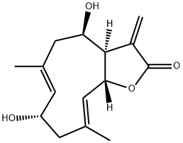 2-hydroxyeupatolide Struktur