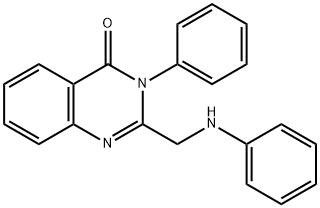 3-PHENYL-2-PHENYLAMINOMETHYL-3H-QUINAZOLIN-4-ONE Struktur