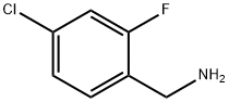 4-CHLORO-2-FLUOROBENZYL AMINE Structure