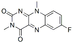 Benzo[g]pteridine-2,4(3H,10H)-dione,3,10-dimethyl-7-fluoro- Structure