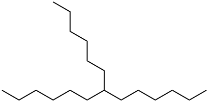 7-Hexyltridecane. 结构式
