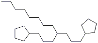 1-Cyclopentyl-4-(3-cyclopentylpropyl)dodecane Structure