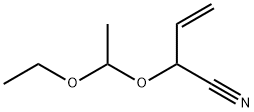 2-(1-乙氧基乙氧基)丁-3-烯氰 结构式