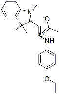 2-[2-[(4-ethoxyphenyl)amino]vinyl]-1,3,3-trimethyl-3H-indolium acetate Structure