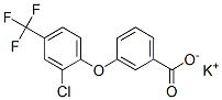 3-(2-CHLORO-4-TRIFLUOROMETHYL)PHENOXY)BENZOICACID,POTASS. Struktur