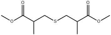 3,3'-Thiobis[2-methylpropanoic acid methyl] ester Structure