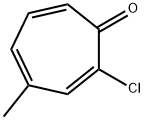 2,4,6-Cycloheptatrien-1-one,  2-chloro-4-methyl- 结构式