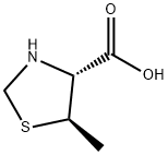 4-Thiazolidinecarboxylicacid,5-methyl-,(4R-trans)-(9CI) 结构式