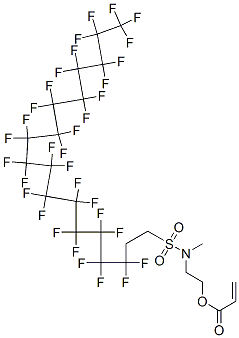 2-[methyl[(3,3,4,4,5,5,6,6,7,7,8,8,9,9,10,10,11,11,12,12,13,13,14,14,15,15,16,16,17,17,18,18,18-tritriacontafluorooctadecyl)sulphonyl]amino]ethyl acrylate Struktur