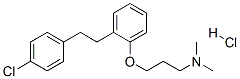 3-[2-[2-(4-chlorophenyl)ethyl]phenoxy]-N,N-dimethyl-propan-1-amine hyd rochloride Structure