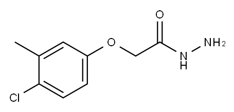 酸,(4-氯-3-甲基苯氧基)-,肼乙酸 结构式
