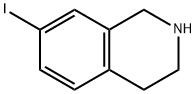 7-ヨード-1,2,3,4-テトラヒドロイソキノリン 化学構造式