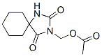 3-(Acetoxymethyl)-1,3-diazaspiro[4.5]decane-2,4-dione Struktur