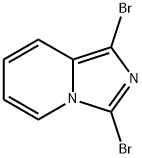 1,3-ジブロモイミダゾ[1,5-A]ピリジン 化学構造式