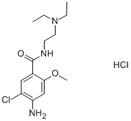 盐酸甲氧氯普胺, 7232-21-5, 结构式