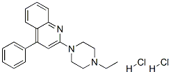 2-(4-ethylpiperazin-1-yl)-4-phenyl-quinoline dihydrochloride Struktur