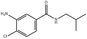 3-氨基-4-氯-N-异丁基苯甲酰胺 结构式