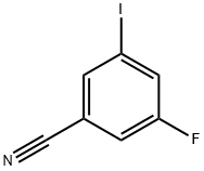 3-氟-5-碘苯甲腈 结构式