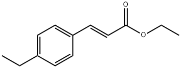 (E)-3-(4-乙基苯基)丙烯酸乙酯, 723304-09-4, 结构式