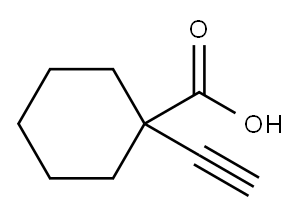1-ETHYNYL-CYCLOHEXANECARBOXYLIC ACID, 72335-58-1, 结构式
