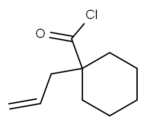 Cyclohexanecarbonyl chloride, 1-(2-propenyl)- (9CI) 结构式