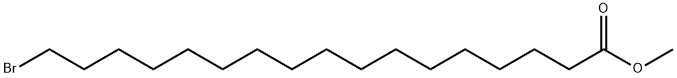 17-ブロモヘプタデカン酸メチル 化学構造式