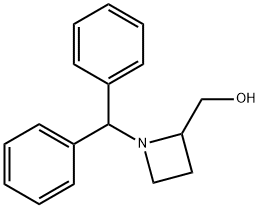 1-二苯甲基-2-羟甲基氮杂环丁烷 结构式