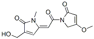 1-[[(2Z)-1,5-Dihydro-4-hydroxymethyl-1-methyl-5-oxo-2H-pyrrol-2-ylidene]acetyl]-1,5-dihydro-4-methoxy-2H-pyrrol-2-one Struktur