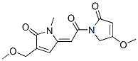 1-[[(2E)-1,5-Dihydro-4-methoxymethyl-1-methyl-5-oxo-2H-pyrrol-2-ylidene]acetyl]-1,5-dihydro-4-methoxy-2H-pyrrol-2-one Struktur