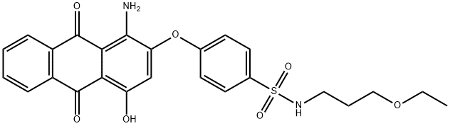4-[[(1-アミノ-9,10-ジヒドロ-4-ヒドロキシ-9,10-ジオキソアントラセン)-2-イル]オキシ]-N-(3-エトキシプロピル)ベンゼンスルホンアミド