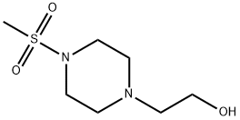 1-(2-HYDROXYETHYL)-4-METHANESULFONYLPIPERAZINE Structure