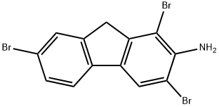 1,3,7-Tribromo-9H-fluoren-2-amine Struktur