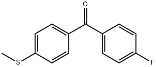 (4-fluorophenyl)(4-(methylthio)phenyl)methanone Struktur