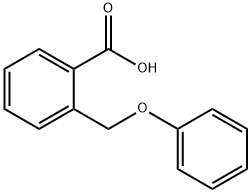 2-フェノキシメチル安息香酸 化学構造式