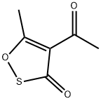 3H-1,2-Oxathiol-3-one, 4-acetyl-5-methyl- (9CI) Struktur