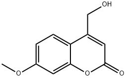 4-(羟甲基)-7-甲氧基-2H-苯并吡喃-2-酮 结构式