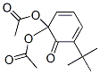 二酢酸5-tert-ブチル-6-オキソ-2,4-シクロヘキサジエン-1-イリデン 化学構造式