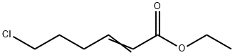 6-クロロ-TRANS-2-ヘキセン酸エチルエステル 化学構造式