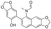 N-[6-(6-Hydroxy-1,3-benzodioxol-5-yl)naphtho[2,3-d]-1,3-dioxol-5-yl]-N-methylformamide Struktur