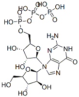 9-beta-D-arabinofuranosylguanosine 5'-triphosphate Struktur