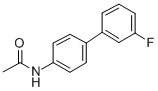 4'-(m-Fluorophenyl)acetanilide Struktur